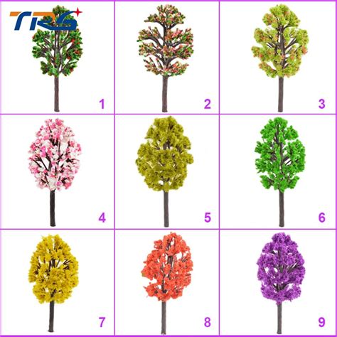 Buy 6cm 10cm Miniature Colorful Scale Tree Model Color