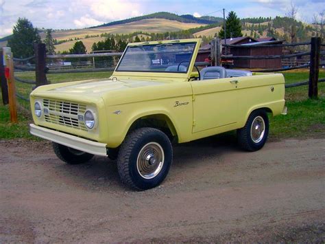 Ford 1st Generation Bronco U13 Roadster 1966 68 The Pastel Yellow