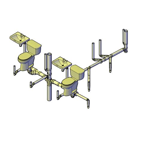 Sanitary Pipe Fittings Autocad Blocks Hopdeua