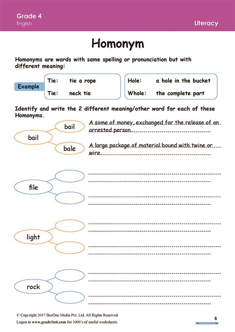 30 Grade 4 English Worksheets Worksheets Decoomo