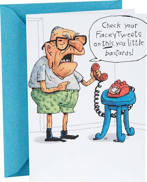 Funny Old Man Birthday Cards Annysouzafrasesepensamentos