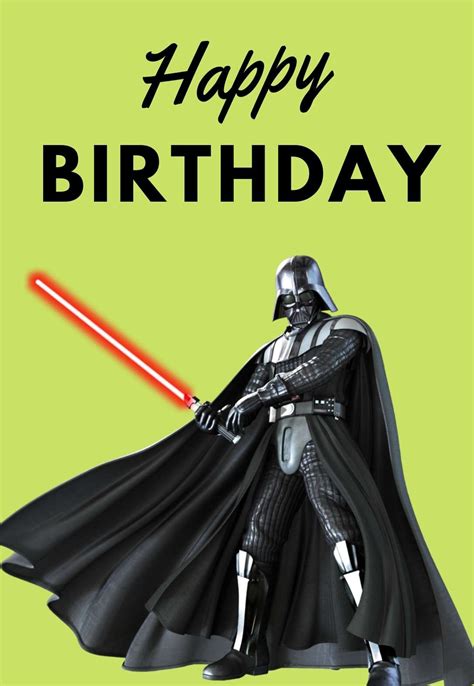 Star Wars Birthday Card Printable Customize And Print