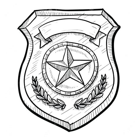 Police Badge Coloring Page At Getcolorings Free Printable