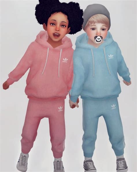 Jogger Set For Toddler At Kks Sims4 Ooobsooo Sims 4 Updates