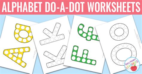 all bingo dauber activities dltk's educational activities for kids alphabet coloring pages: Free Alphabet Do a Dot Printables - Easy Peasy Learners