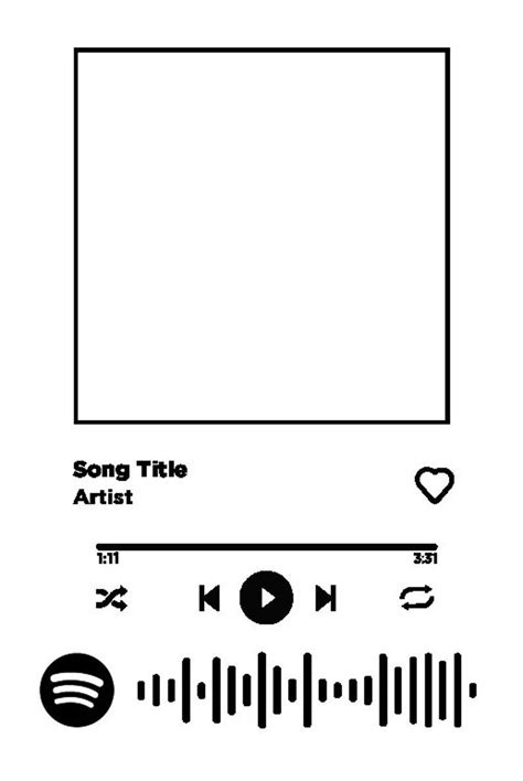 Spotify Picture Frame Template