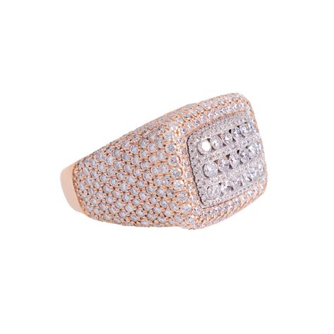 Iced Out Ring For Men With Diamonds Haimov Jewelers