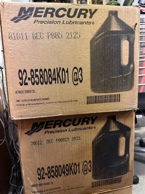 Oem Mercury Verado 4 Stroke Synthetic Blend 25w 50 Oil 3 Pack 1