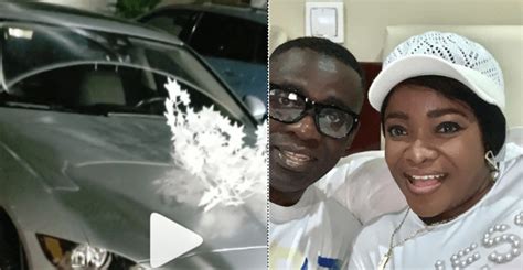 Watch Ohemaa Mercys Husband Gives Her A Brand New Jaguar As Her 42nd