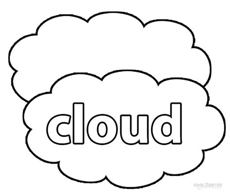 Printable Cloud Coloring Pages For Kids Cool2bkids Coloring Pages