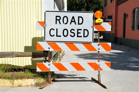 Road Closed Sign Free Stock Photo Public Domain Pictures