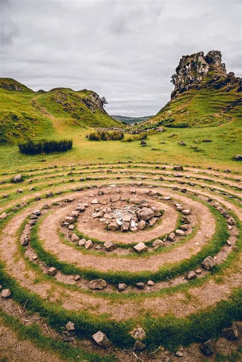 In The Enchanting Fairy Glen Of Uig A Symmetrical Composition Unfolds
