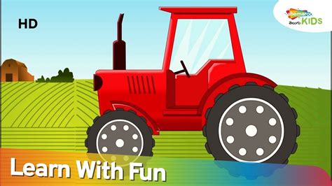 Tractor Videos For Children Learn With Fun Animated Tractor