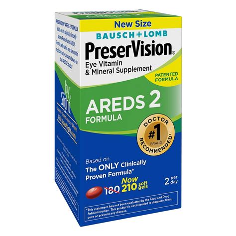 Bausch And Lomb Preservision Areds 2 Formula Supplement 210ct Walmart