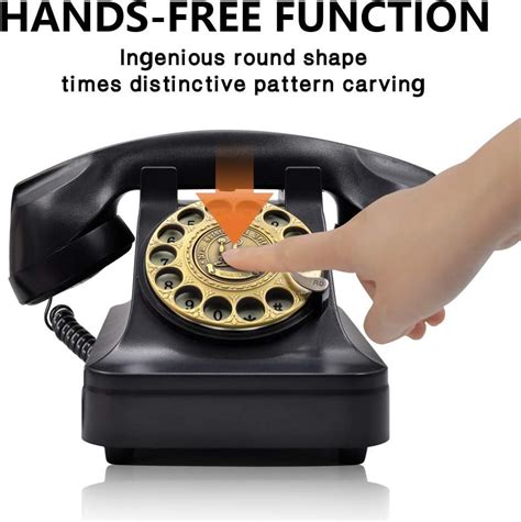 Buy Irisvo Retro Rotary Landline Phone For Home Vintage Rotary Dial