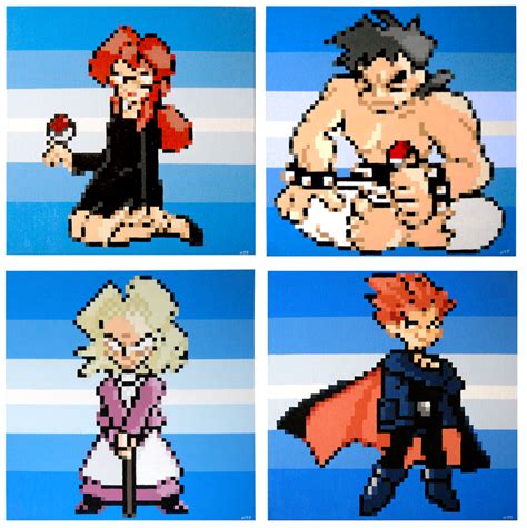 四天王 the big four) are four pokémon trainers who are regarded as the toughest in their regional pokémon league, just short of the pokémon league champion. Lost in Rehearsal: Pixel Painting - The Elite Four ...
