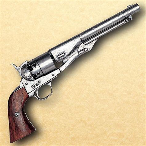 Model 1860 Army Issue Civil War Revolver Pewter Finish