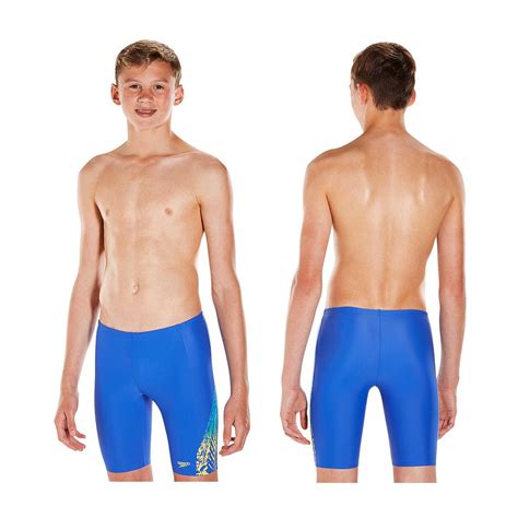 Speedo Boys Lightning Spritz Panel Jammer Shorts