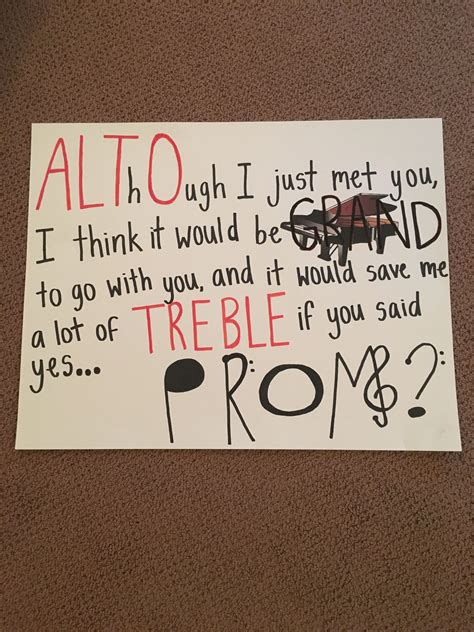 musical promposal by qtjen3 asking to prom cute prom proposals prom proposal