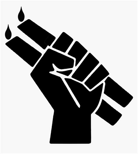 Transparent Black Power Fist Clipart Symbols For Malcolm X Hd Png