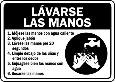 Spanish Employee Handwashing Sign D5855 By
