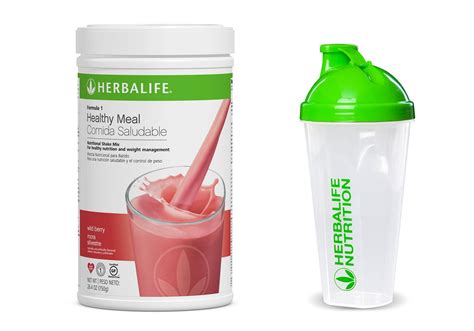Herbalife Formula 1 Nutritional Shake Wild Berry Shaker Cup Free