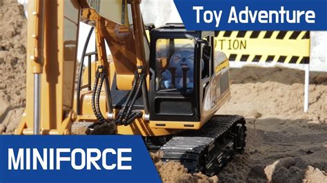 Miniforce Toy Adventure Sand Play Forklift Crane Castle Youtube