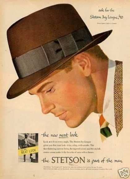 Stetson Ad 1953 History In 2019 Vintage Outfits Hats For Men