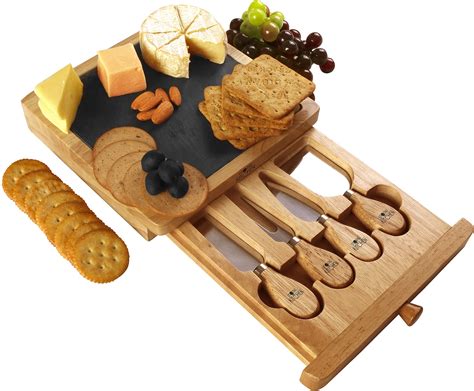 Buy Utopia Kitchen Cheese Board And Set Set Includes Cheese Slate 4