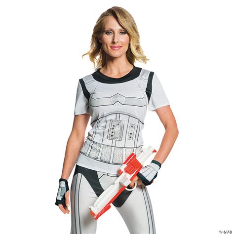 Storm trooper costume women female stormtrooper peplum dress dress up costume tutorial cosplay diy costumes for women halloween costumes halloween 2020. Women's Rhinestone Stormtrooper Costume T-Shirt | Oriental ...
