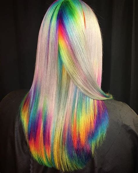 32 Rainbow Hairstyles For A More Adventurous Look Hidden Rainbow Hair