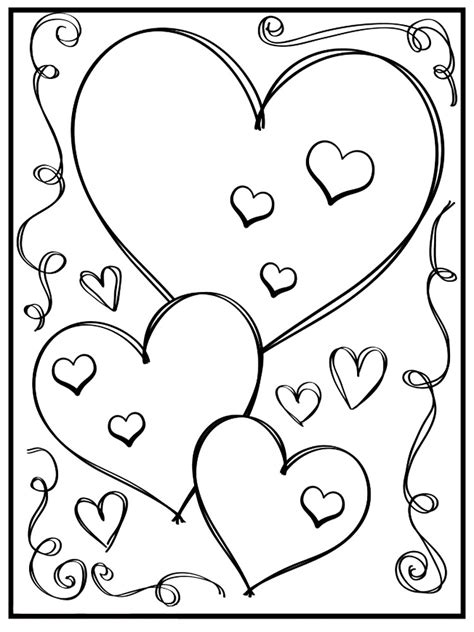 Gratuitos Dibujos Para Colorear Día De San Valentín Descargar E Imprimir