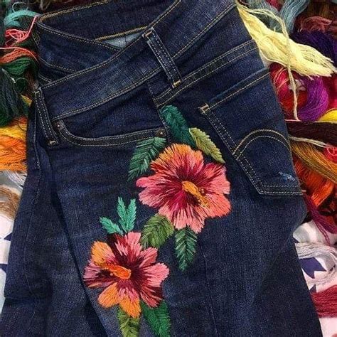 Malaika Diseño On Instagram “hermosos Jeans Bordados Para Intervenir