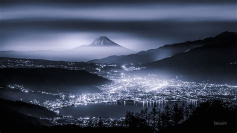 Photographer Professional Takashi Beyond The Mist Mt Fuji Beyond The