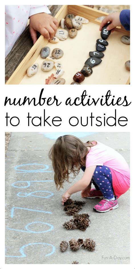Simple Outdoor Number Activities For Kids Fun A Day