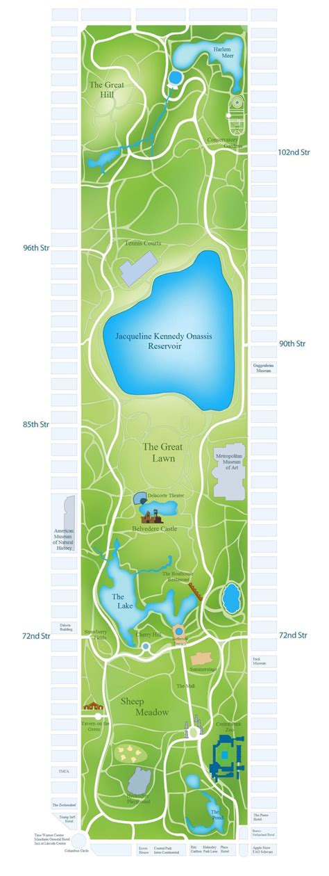 Printable Central Park Map Printable Map Of The United States