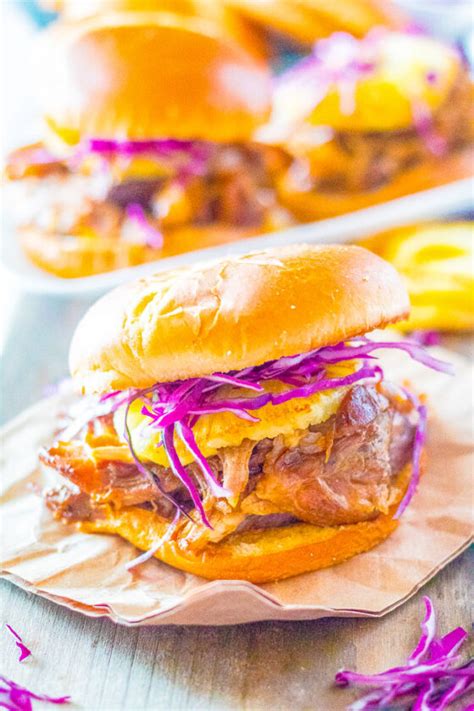Slow Cooker Hawaiian Pulled Pork Averie Cooks