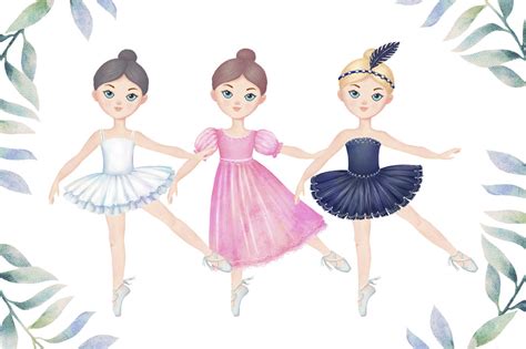 Beautiful Little Ballerina Clip Art By Nataleana