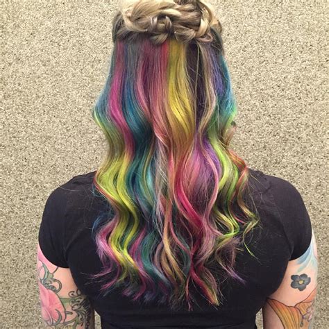 25 Vibrant Rainbow Hair Ideas — From Bright Rainbow Ombre To Pastel Ombre Hair Check More At