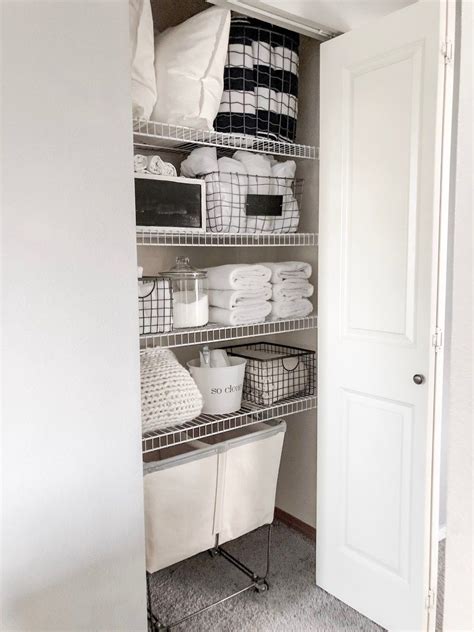 Simple And Easy Small Linen Closet Organization Organizing A Tiny Hall