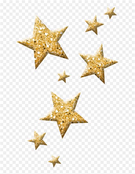 Gold Glitter Stars Png Transparent Png 653x1024 Png Dlfpt