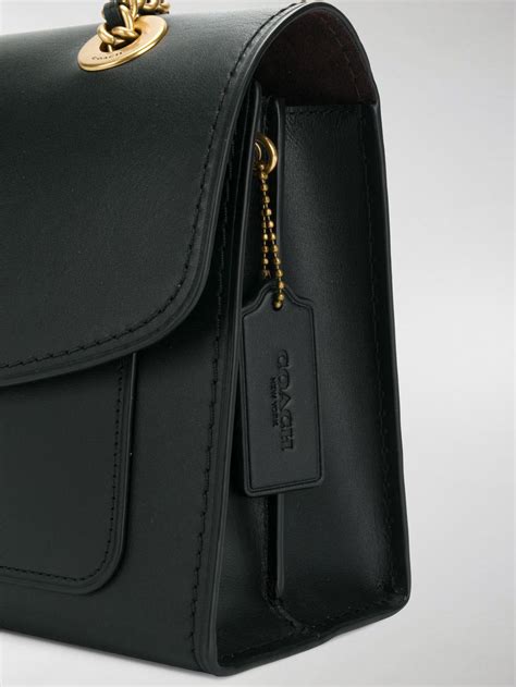 Buy, sell, empty your wardrobe on our website. COACH Leather Parker Shoulder Bag in Black - Lyst