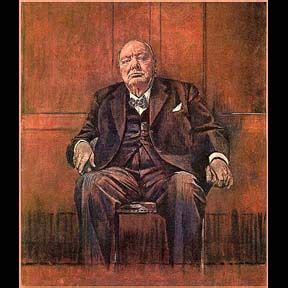 When and where was the portrait revealed? Churchill | Churchill paintings, Portrait painting ...
