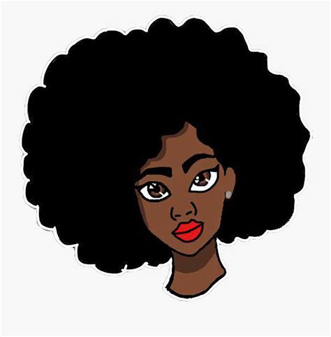 Girl With Afro Cartoon