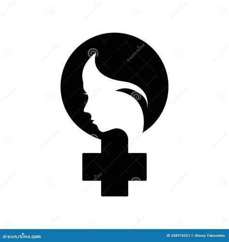 Feminist Icon Symbol Of Feminist Movement Female Symbol With Female