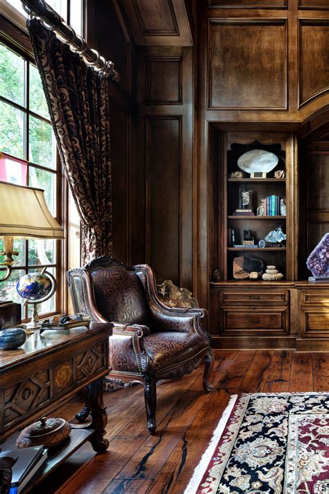 English Manor Traditional Home Office Houston By Jauregui
