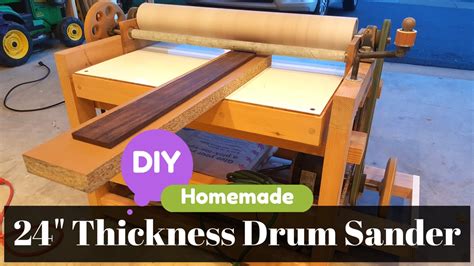 Diy Homemade 24 Thickness Drum Sander Build And Parts Detail
