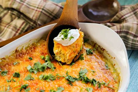 Place half of the meat on top. Easy Low Carb Chile Relleno Casserole | Recipe | Casserole ...