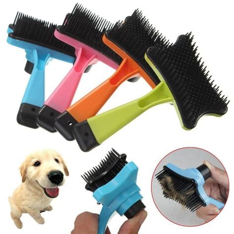 Fysho Pet Grooming Brush Pet Automatic Multi Functional Plastic Comb