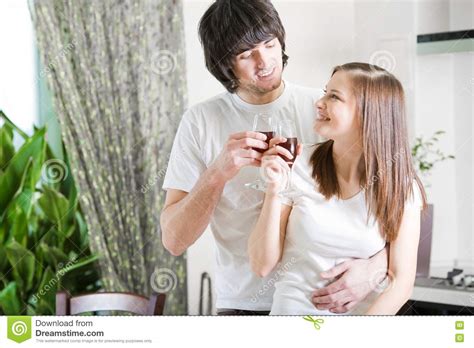 Beautiful Girl With Boy With Wineglasses Stock Image Image Of Couple